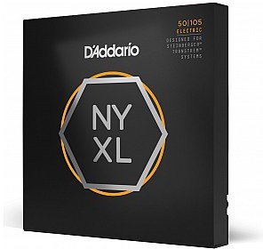 DAddario NYXLS50105 Nickel Wound Struny do gitary basowej, Medium, 50-105, Double zakończone kulką Long Scale NYXLS50105