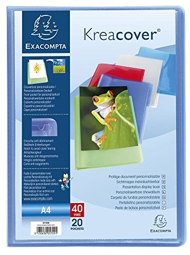 Exacompta teczka 389864 z 20 koszulek, transparentny 389864