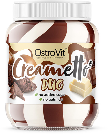 Ostrovit Creametto Duo 350g mleczno-orzechowy