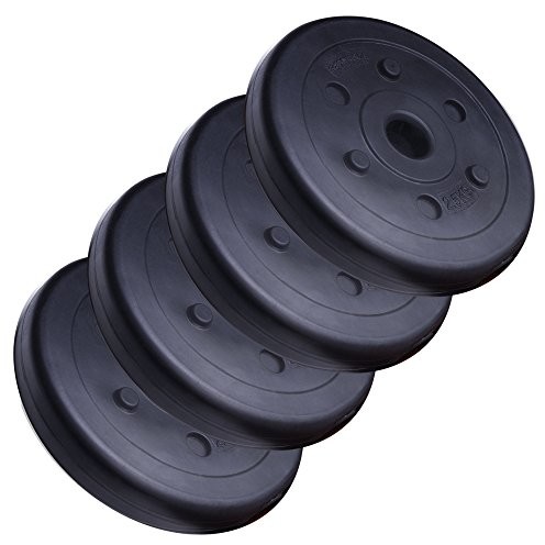 ScSPORTS 10 kg tarcze z tworzywa sztucznego 4 X 2,5 kg 30/31 MM 10000144_4 x 2.5 kg