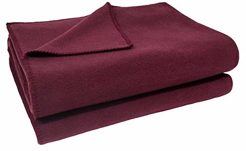 zoeppritz since 1828' zoep wtrysku Soft-Polar Koc do przytulania i kolor Wine Czerwony i 220 x 240 cm