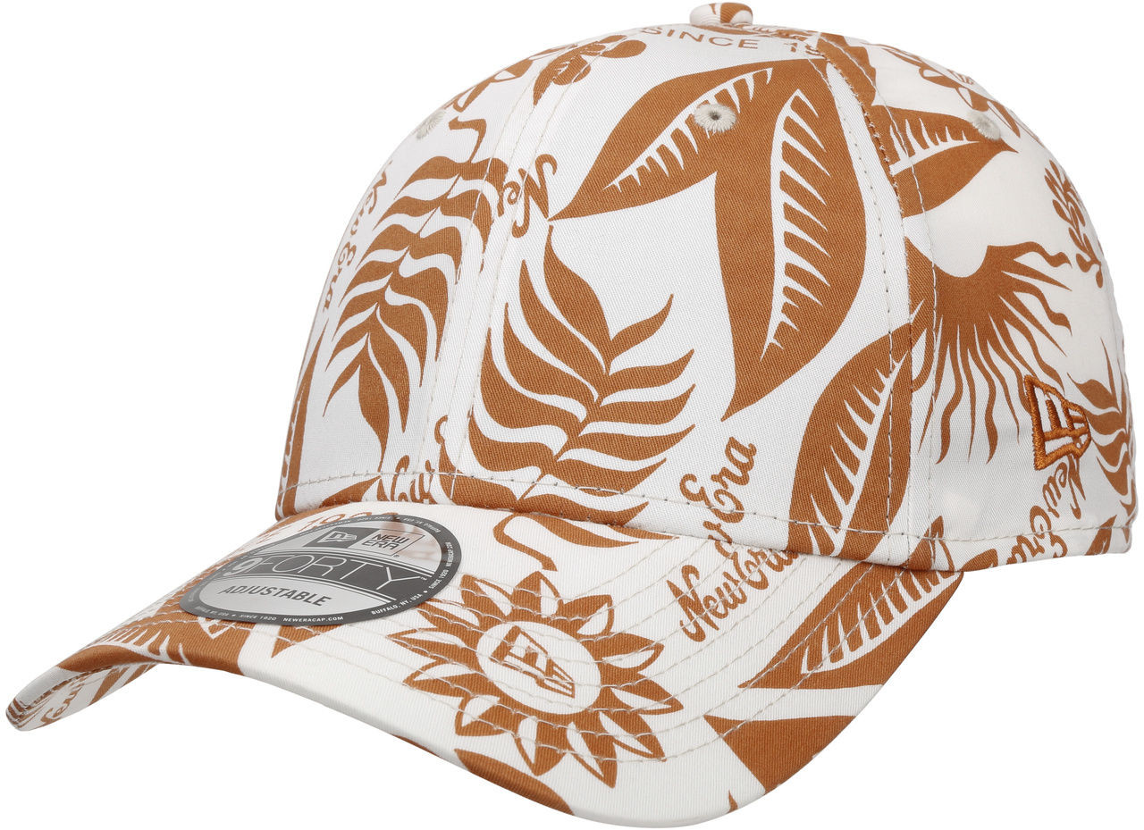 New Era Czapka 9Forty Hibiscus Print by jasnobeżowy, One Size