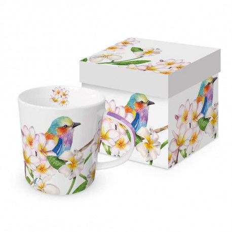 DUŻY KUBEK PORCELANOWY Egzotyczny Ptak ze Sri Lanki 604303