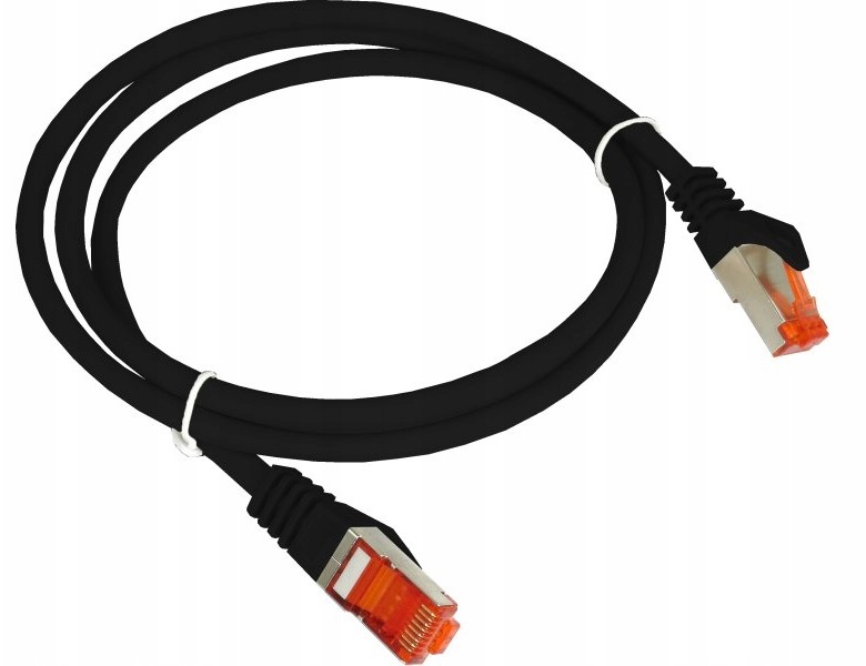 Patch-cord S/ftp kat.6A Lsoh 0.5m czarny Alantec