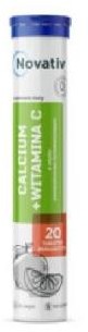 MEDICINAE Novativ Calcium + Witamina C, 20tabl. musujących