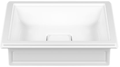 Gessi Laufen Kartell Umywalka wisząca 46x28x12 cm z otworem na baterię biała H8153350001111 H681