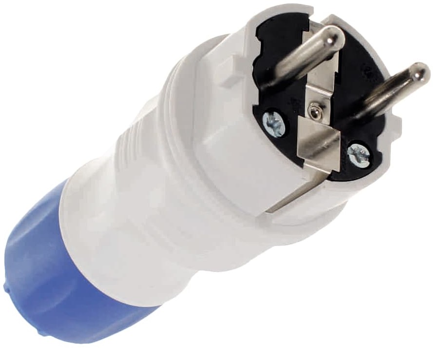 WTYCZKA PROSTA 2P+Z 16A EXTREM UNI IP54 SZARO-NIEBIESKA