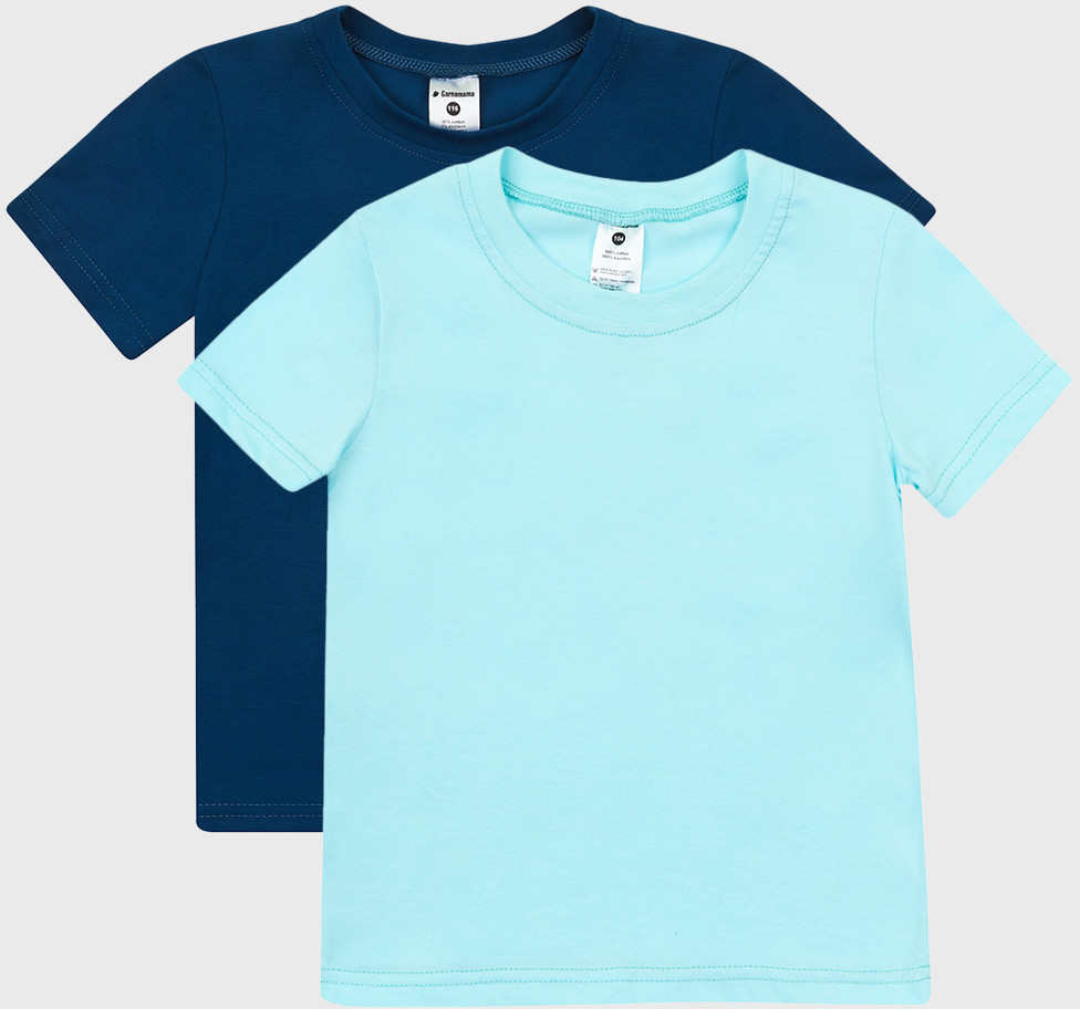 GARNA MAMA sp. z o.o. 2 PACK niebieskich chłopięcych T-shirtów