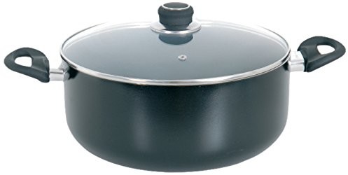 MSV kule garnek powłoka ceramiczna z pokrywką, czarny/szary 20 cm 110318