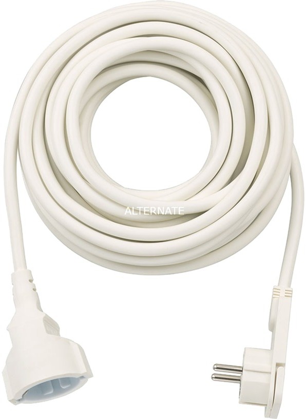 Brennenstuhl 1168980210 kabel zasilające Biały 10 m, Przedłużacz