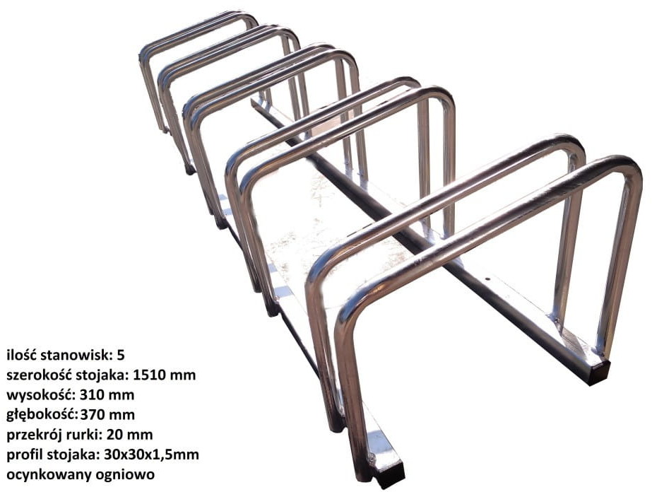 UNIMET STOJAK NA ROWERY 5 MIEJSC, OCYNK OGNIOWY G/STO R5M [12563033]