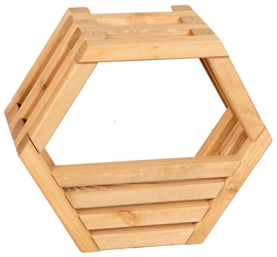 WERTH-HOLZ Donica-półka drewniana Hexen 48x42 cm Werth-Holz