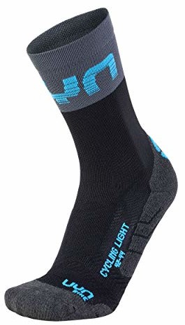 UYN UYN męskie Cycling Light Socks Rajstopy męskie, czarny/szary/indygo Bunting, 35/38 S100082
