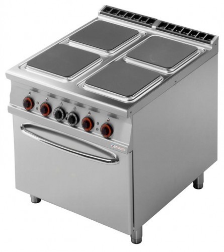 RM Gastro Kuchnia elektryczna z piekarnikiem GN 2/1 CFQ4 - 98 ET