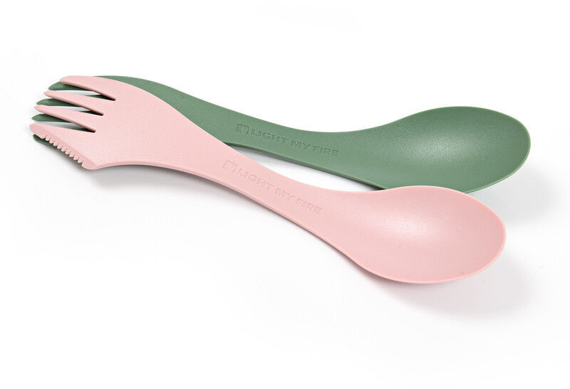 Light My Fire Spork Lefty BIO 2-pak, sandygreen/dustypink 2020 Sztućce turystyczne 2412811313