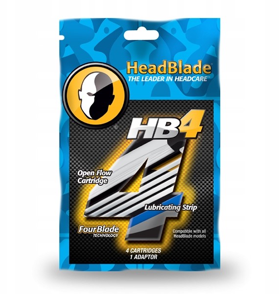 Headblade HB4 Męski zestaw poczwórne ostrza 4 szt.
