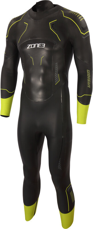 Zone3 Vision Wetsuit Men, black/lime/gun metal XL 2021 Pianki do pływania WS21MVIS101/XL