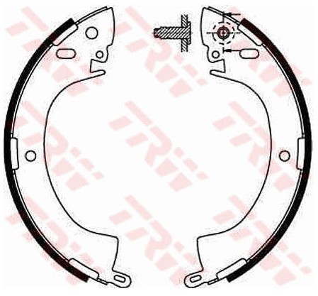 TRW Zestaw szczęk hamulcowych GS8185