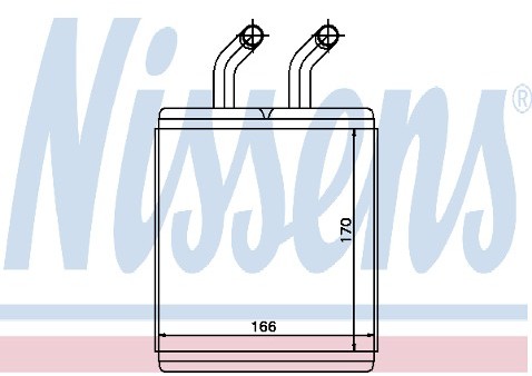 NISSENS Wymiennik ciepła, ogrzewanie wnętrza 77526