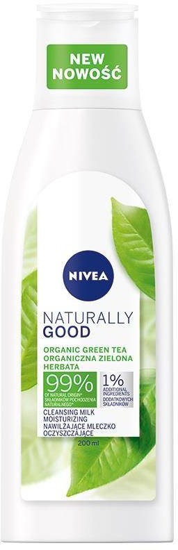 Nivea Naturally Good Cleansing Milk nawilżające mleczko oczyszczające do twarzy 200ml