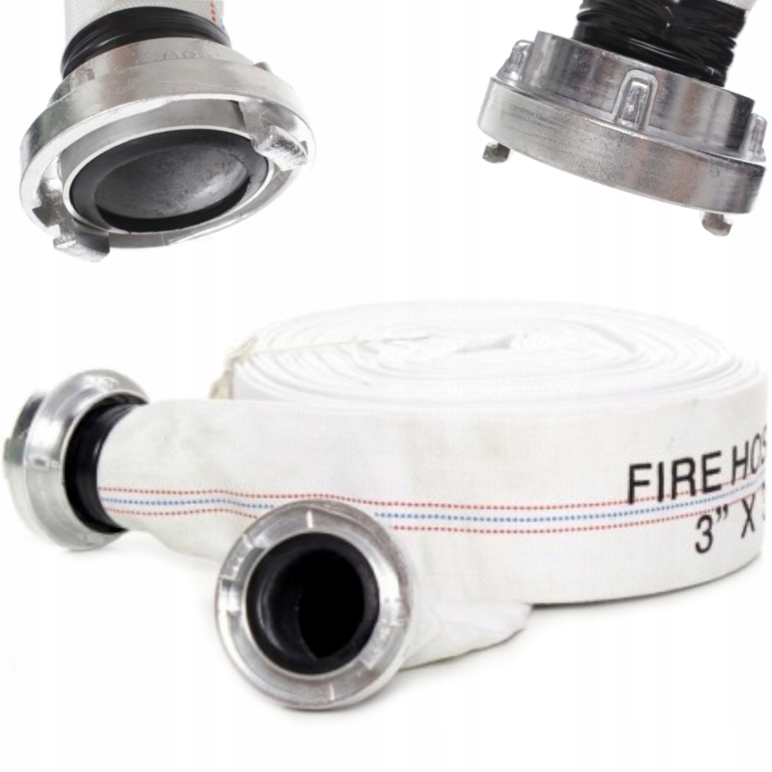 Wąż Do Wody 3'' Cal Do Pompy Strażacki 20M Złączki