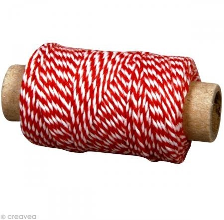 Rayher Hobby Rayher 55517287 przędzy, 1 MM , na rolce ok. 35 m, SB-Btl 10 G, klasyczna czerwień 55-517-287