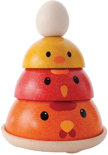 Plan Toys Wieża do układania kurczaki