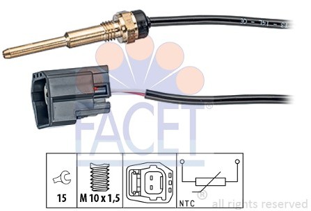 FACET Czujnik, temperatura płynu chłodzącego FACET 7.3289