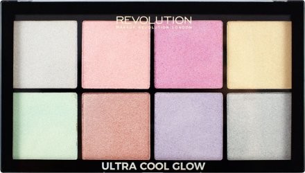 Makeup Revolution Paleta rozświetlaczy do twarzy - Ultra Cool Glow Paleta rozświetlaczy do twarzy - Ultra Cool Glow