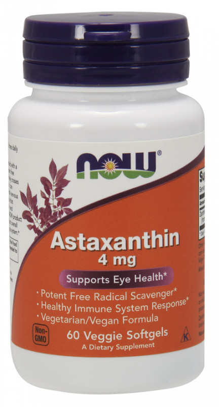 Now Foods Naturalna Astaksantyna 4 mg (60 kaps.)