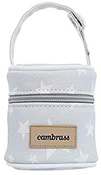 Cambrass Cambrass 39473 torba na smoczek, 8,5 x 8,5 x 11 cm, Etoile szara