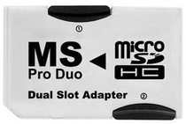 Фото - Кабель Platinet ADAPTER MEMORY STICK PRO DUO -> 2 x MICRO SDHC DUAL SLOT [4080 