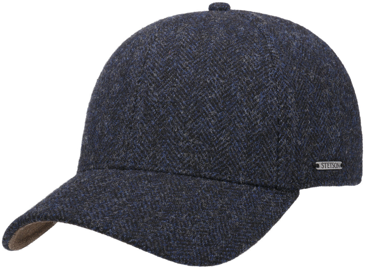 Czapka Plano Wool by Stetson, czarno-niebieski, XXL (62-63 cm)