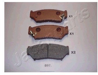 JAPANPARTS Zestaw klocków hamulcowych, hamulce tarczowe PA-897AF
