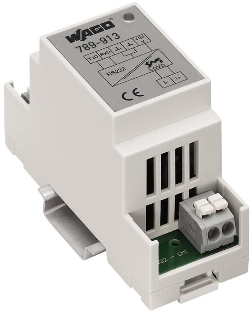 WAGO Interfejs RS-232/SMI LoVo w obudowie modułowej do napędów SMI 24 V DC WAGO 789-913 789-913 1 szt 789-913