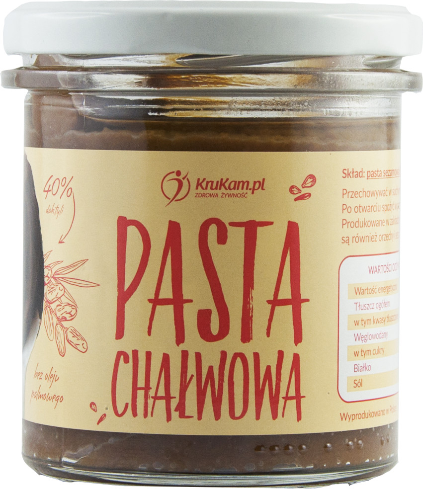 KruKam Pasta chałwowa 300g Naturalna