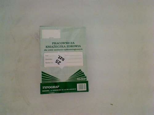 Druk książeczka zdrowia pracownika A6 80 02065)