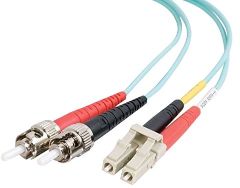 C2G Kabel optyczny LC-ST 10 GB 50/125 OM3 Duplex Multi Mode PCW firmy CSG, 1 m, turkusowy 30m 85548