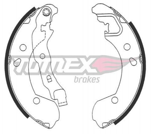 Tomex BRAKES Zestaw szczęk hamulcowych BRAKES TX 21-48 TX 21-48