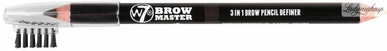 W7 BROW MASTER - 3 IN 1 BROW PENCIL DEFINER - Kredka do brwi ze szczoteczką - BLONDE