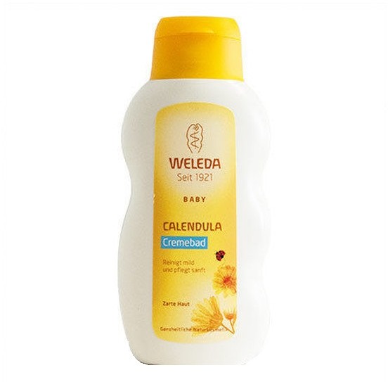 Weleda Calendula Cremebad 200 ml Krem do kąpieli dla niemowląt i dzieci z nagietkiem lekarskim