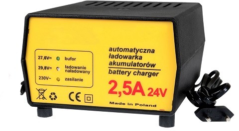 Ładowarka automatyczna 24V - 2,5A do 30Ah zamiennik do schodołazów, podnośników pacjenta LADAUT2425