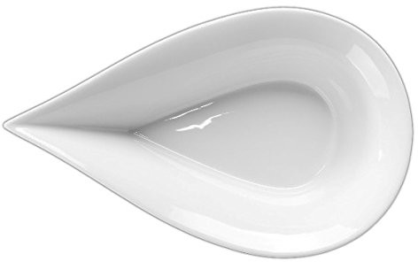 Holst Porzellan View TD 514 porcelanowa miseczka 14 cm kształt kropli, biały, 36 cm TD 536
