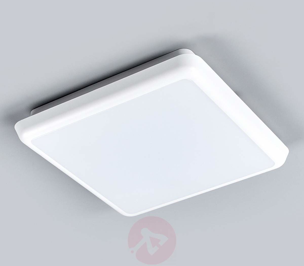 Kwadratowa lampa sufitowa LED Augustin, 25 cm