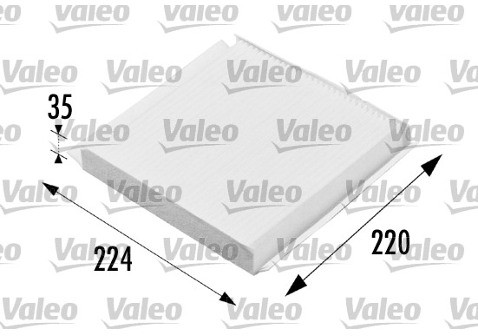 VALEO Filtr, przewietrzanie przestrzeni pasażerskiej 698657