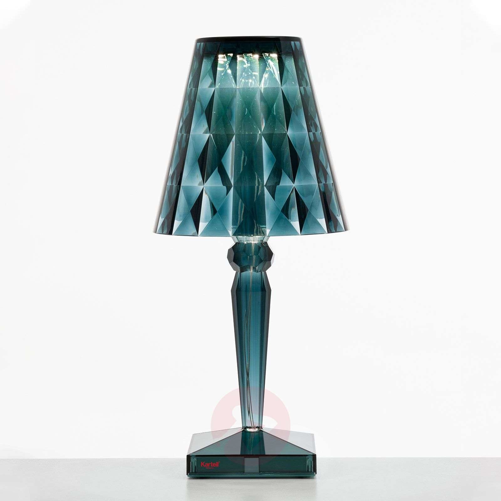 Kartell Kartell Big Battery - lampa stołowa IP54 niebieska
