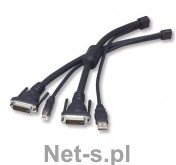 Belkin KVM CABLE SECURE CABLE OmniView KVM Cables for SOHO Series with Audio 1.8m USB/DVI-I Dual Link (F1D9201-06)