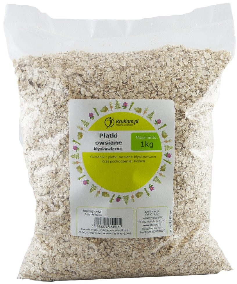 KruKam Płatki owsiane błyskawiczne 1kg