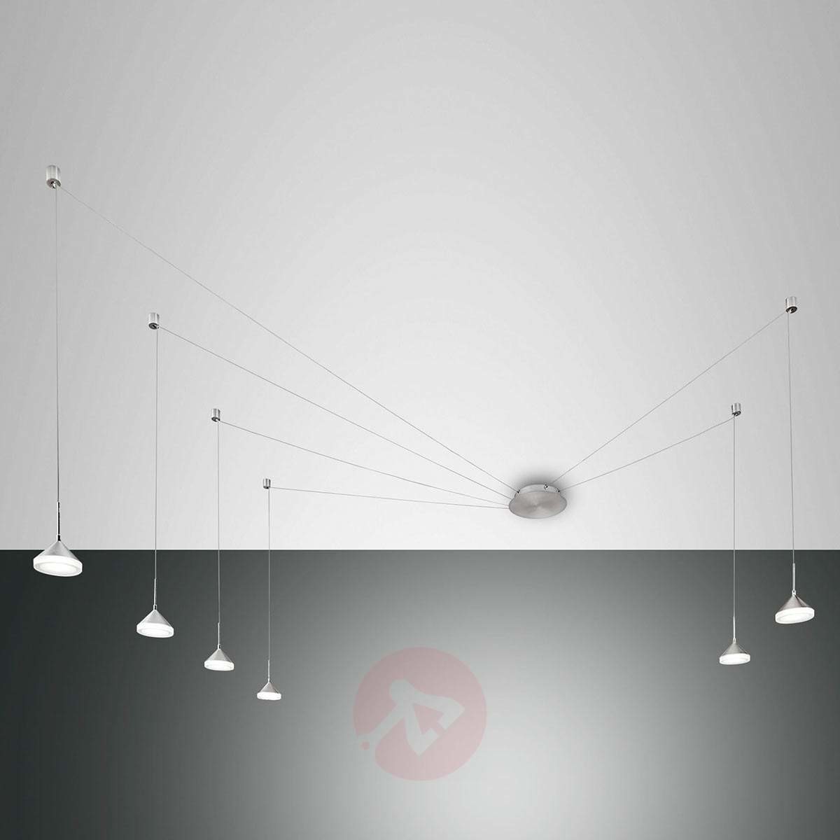 Fabas Luce 6-punktowa lampa wisząca LED Isabella