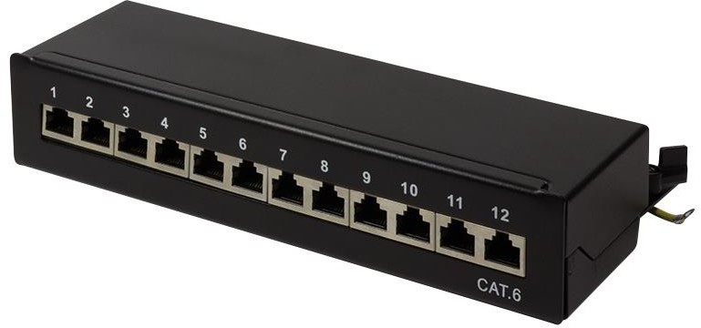 LogiLink Patch panel stacjonarny NP0017 12x RJ45 kat.6 ekranowany NP0017